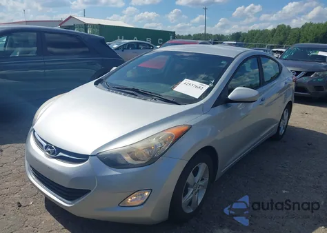 2012 Hyundai Elantra Gls (Ulsan Plant) from USA, damaged, VIN KMHDH4AE2CU199606